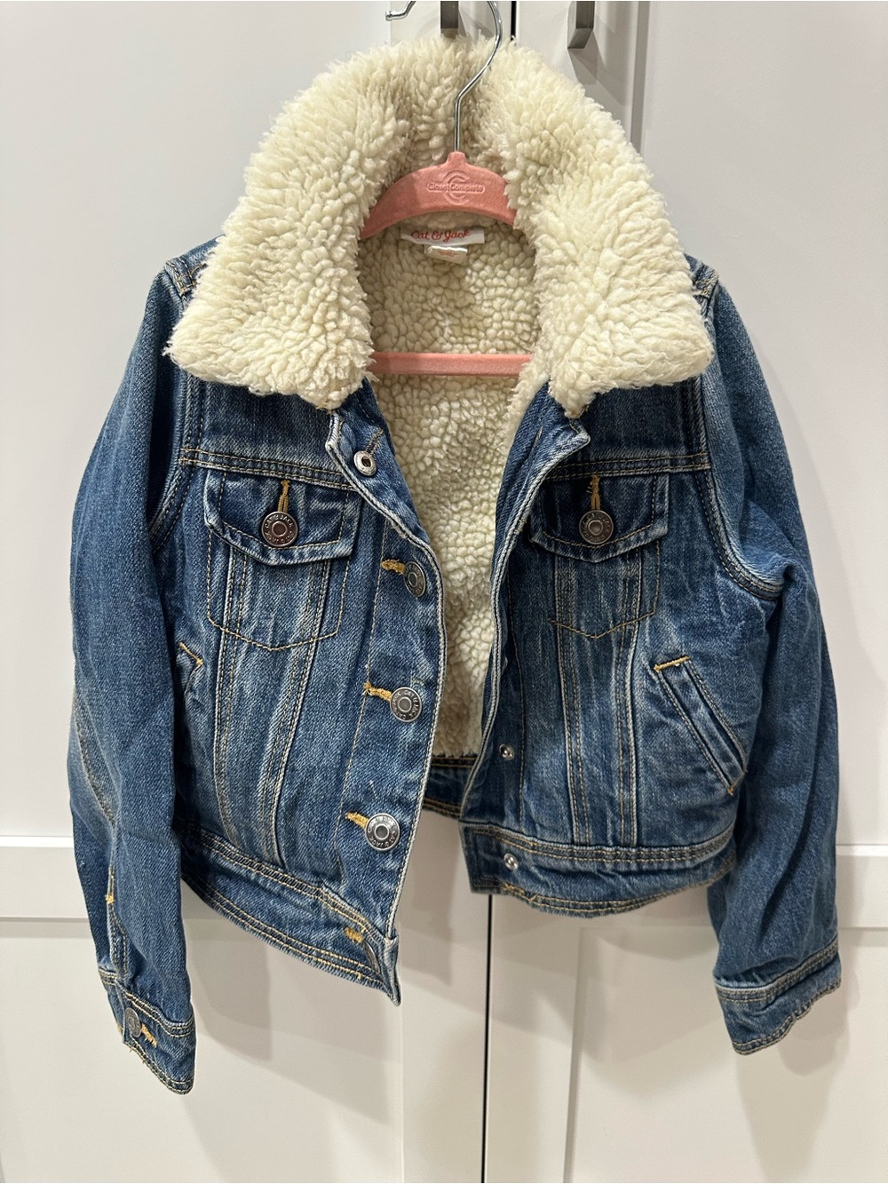 Cat & Jack Cream Sherpa Jacket